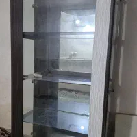 بوفه شیشه ای آینه دار