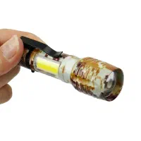 چراغ قوه پلیسی شارژی زوم دار طرح ارتشی