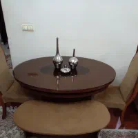 میز و صندلی غذاخوری همراه نیمکت ۴نفره