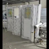 درب مدرن ضد حریق فلزی لامینوکس پیش ساخته المینیوم