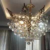 لوستر ۸ شاخه برنجی