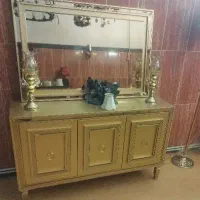 آینه کنسول جنس چوب