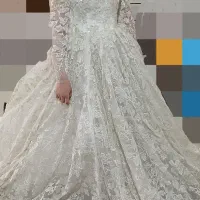 لباس عروس طرح برگ انگور