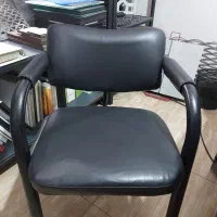 صندلی دسته‌دار فلزی (مناسب دفتر، آرایشگاه، سالن)