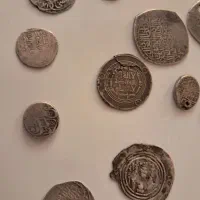 سکه نقره دوره ساسانی وصفوی