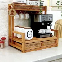 استند چوبی دستگاه قهوه ساز
