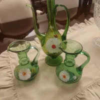 گلاب پاش و مجسمه کریستال خروس