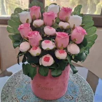 گلدان و باکس گل مصنوعی نو دست ساز بهترین قیمت