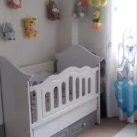 یک سرویس کمد  و تختخواب کودک ممبران