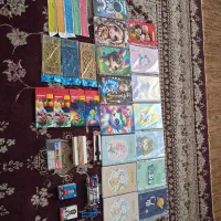 دفتروخط کش ومدادرنگی ومدادوپاکن و تراش و روان نویس