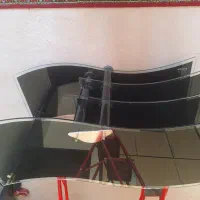 میز تلویزیون شیشه ای مشکی