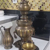 سماور ذغالی برنجی