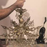 لوستر برنجی سنگین ۸ شاخه
