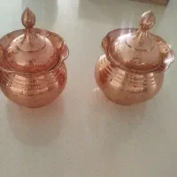 قندان مسی نو به همراه شش جام