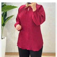 شومیز حریر پلیسه