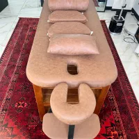 تخت ماساژ بزرگ و حرفه ای+ست کامل تشک و پشتی