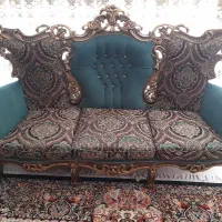 مبل نه نفره میز ناهار خوری ویترین فرش