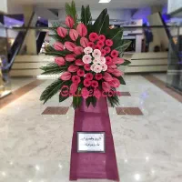 تاج گل تبریک مدل صدرا