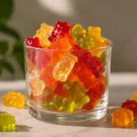 شمع پاستیل خرسی و شمع تدی رنگارنگ