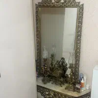 آینه شمعدان برنجی