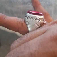 انگشتر نقره یاقوت اصل