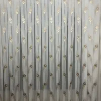 پرده حریر ترک با گل دوزی