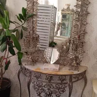 اینه شمعدان برنز عالی