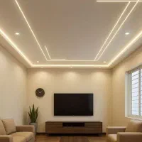 لاین نوری برق کشی لوستر نورپردازی ، آیفون