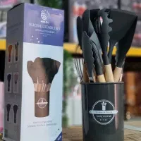 ست کفگیر ملاقه سیلیکونی