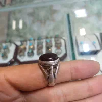انگشتری کهنه و سکه قدیمی نقره