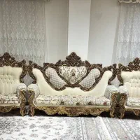 میز تلویزیون و مبل سلطنتی۹نفره