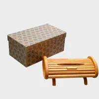 جای دستمال کاغذی چوبی