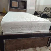 تخت یک‌نفره MDF با تشک رویال