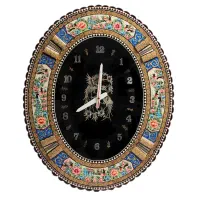 ساعت دیواری بیضی خاتمکاری زیرقیمت
