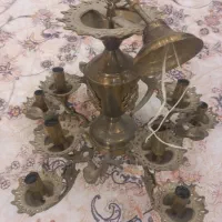 لوستر برنز پنج شاخه طرح فرشته