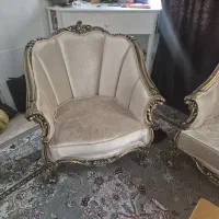 مبل نیم ست همراه نهارخوری نیم استیل