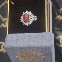 انگشتر نقره با نگین عقیق یمنی