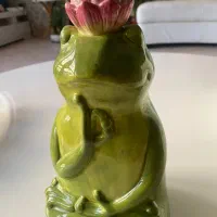 جا قاشق چنگالی سفالی طرح قورباغه