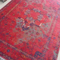 فرش گل برجسته تمام نخ بامبو