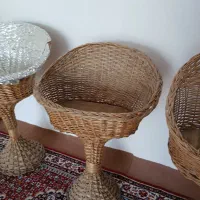 سبد پایهدار حصیری