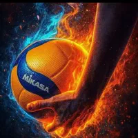 بازیکن والیبال اقا سطح متوسط رو به بالا