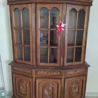 بوفه ویترینی چوبی