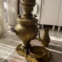 سماور برنجی ذغالی
