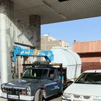 جرثقیل 2تن نیسان تا ارتفاع 12 متر  و سبد