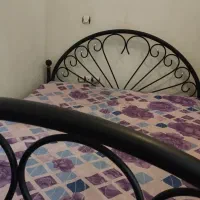 تخت فلزی دو نفره همراه تشک