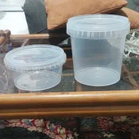 سطل درب دار دسته دار