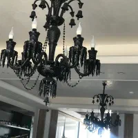 لوستر مشکی لاینر  ۶ شاخه ای