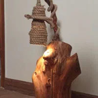 چراخ خواب،آواژور چوبی روستیک،هدیه کادو