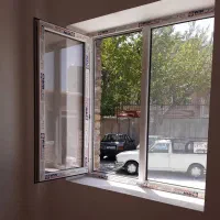 درب و پنجره دوجداره upvc آلومینیوم و توری پلیسه