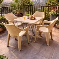 میز و صندلی غذاخوری و پلاستیکی کارما7531